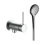 Vedd meg most LAUFEN Twinplus slim Falba épített zuhany csaptelep falon kívüli része, 1-pontos Simiboxhoz, 'MyTwin100' zuhanyfejjel és 1500 mm, felxibilis zuhanytömlővel, króm HF505455100000
