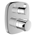 Vedd meg most LAUFEN CITYTHERM Falbaépített 2 gombos termosztátos zuhany csaptelep falon kívüli része, 2 utas szabályzóval, króm. 2 utas szabályzóval, légbeszívó szeleppel HF905385100000