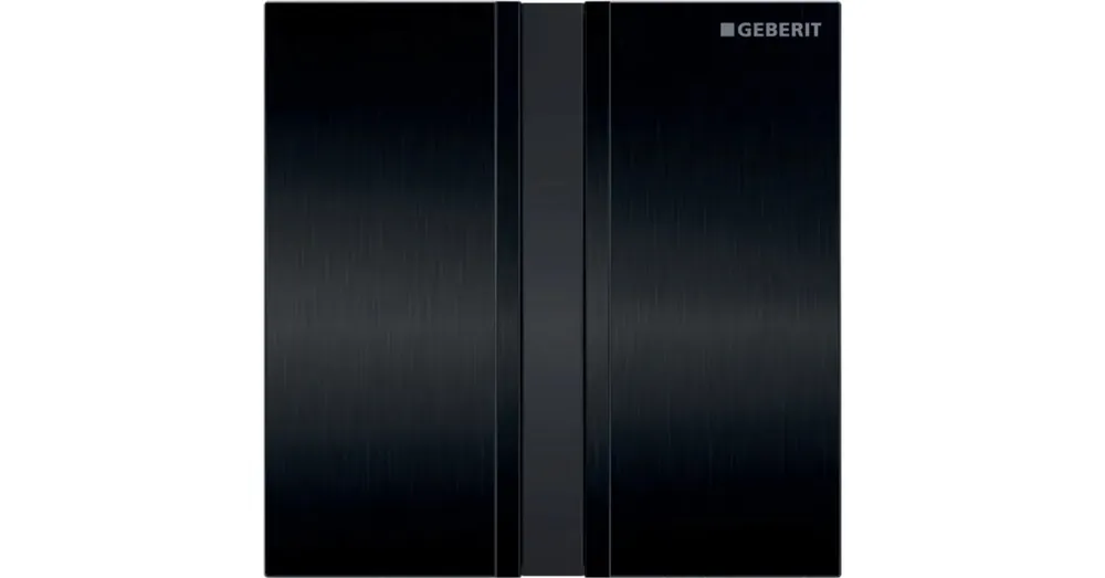 Geberit vizeldevezérlés elektronikus működtetéssel, hálózati üzem, 50 típusú takarólap, feketekróm/szálcsiszolt 116.026.QD.1 Outlet