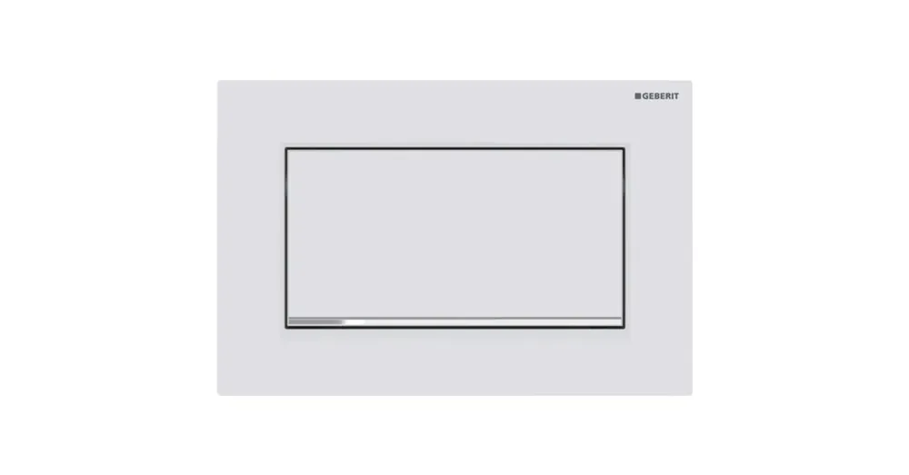 Geberit Sigma30 nyomólap easy-to-clean bevonattal, matt fehér/króm 115.893.JT.1 Árcsökkenés
