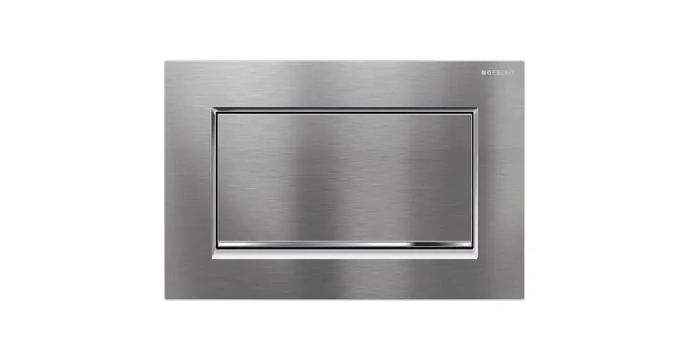 Geberit Sigma30 nyomólap easy-to-clean bevonattal, szálcsiszolt króm/króm 115.893.KX.1 Vedd meg online