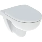 Geberit Selnova Rimfree mélyöblítésű fali WC csésze 35,5x53 cm, Duroplast ülőkével, fehér 501.751.00.1 Akció