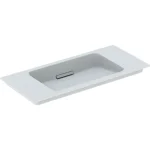 Árcsökkenés Geberit ONE rövidített kivitelű mosdó hátsó lefolyóval 90x40 cm, csaplyuk nélkül, fehér 500.395.01.3
