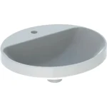 Geberit VariForm beépíthető mosdó 50 cm, ovális, csaplyuk-peremmel, túlfolyó nélkül 500.714.01.2 Legkelendőbb