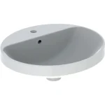 Geberit VariForm beépíthető mosdó 50 cm, ovális, csaplyuk-peremmel, túlfolyóval 500.713.01.2 Outlet