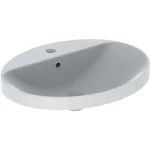 Geberit VariForm beépíthető 60cm mosdó, ovális, csaplyuk-peremmel, túlfolyóval 500.724.01.2 Korlátozott ajánlat