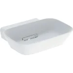 Bestseller Geberit One pultra ültethető mosdó 50 cm, csaplyuk és túlfolyó nélkül, matt fehér 505.052.00.1