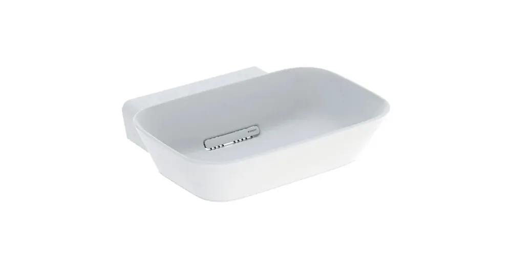 Bestseller Geberit One pultra ültethető mosdó 50 cm, csaplyuk és túlfolyó nélkül, matt fehér 505.052.00.1