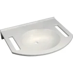 Geberit Publica mosdó kivágással 60x55 cm, túlfolyó és csapfurat nélkül 501.041.00.1 Gyors szállítás