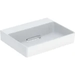 Geberit One pultra ültethető mosdó 50x41 cm, KeraTect, csaplyuk és túlfolyó nélkül, fehér 505.023.00.1 Expressz szállítás