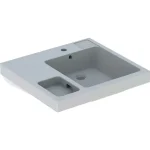 Geberit Bambini mosdó bal oldali pakolófelülettel 60x55 cm, szivacstartóval, túlfolyóval 162700000 Olcsóbb