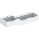 Geberit Bambini gyermekmosdó három mosdócsaptelephez 139x41,5 cm, túlfolyó nélkül, alacsonyabb mosdó jobb oldalon 430350016 Vedd meg most