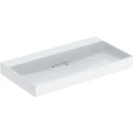 Geberit One mosdó hátsó lefolyóval 90x48 cm csaplyuk és túlfolyó nélkül, KeraTect, fehér 505.037.00.1 Csak ma