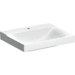 Geberit Xeno² mosdó 60x48 cm, csaplyukkal, túlfolyó nélkül, KeraTect bevonattal, fehér 500.530.01.1 Ne maradj le