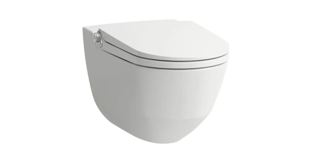 LAUFEN CLEANET RIVA Bidés WC, rimless, fali, mélyöblítésű, perem nélküli,ülőkével Fehér LCC Active bevonattal H820691A000001 Vedd meg most