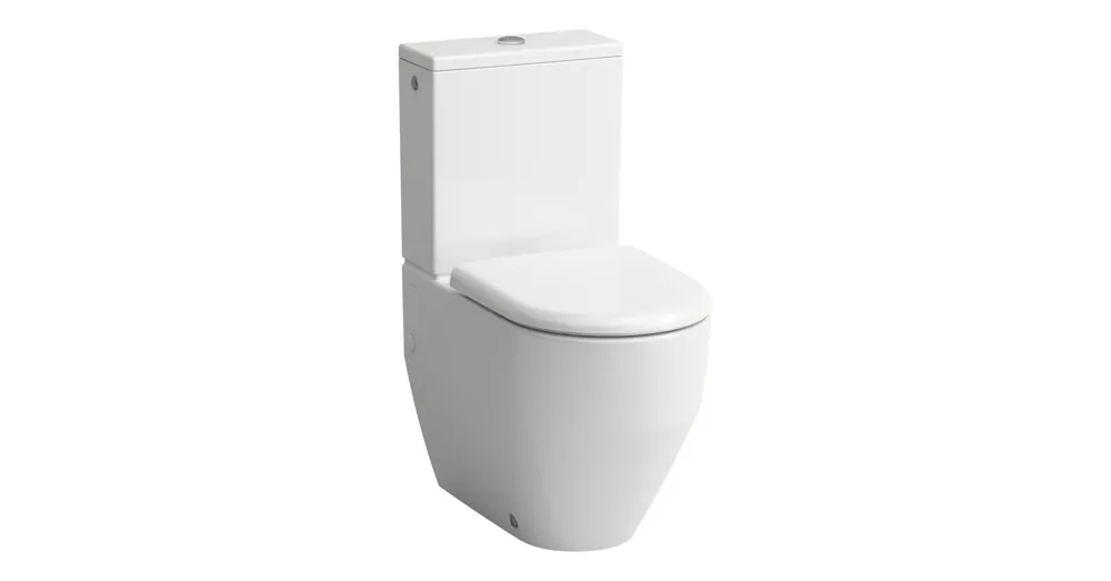 Korlátozott ajánlat LAUFEN LAUFEN PRO Álló kombi-WC csésze falhoz illeszkedő, rimless, mélyöblítésű, VARIO lefolyóval Fehér LCC Active bevonattal H825962A002311