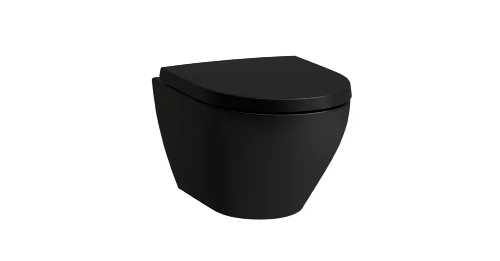 Szuper ajánlat LAUFEN MODERNA S Fali WC Design, 'Silent flush', rimless, mélyöblítésű Fekete matt H8215447160001