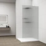 Vásárlói kedvenc SAPHO ESCA WHITE MATT Walk-in zuhanyfal, falra szerelhető, flutes üveg, 1100mm (ES1311-03)