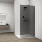 Exkluzív ajánlat SAPHO ESCA WHITE MATT Walk-in zuhanyfal, falra szerelhető, füst üveg, 1400mm (ES1214-03)