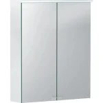 Legkelendőbb Geberit Option Basic tükrös szekrény 56x67 cm, LED világítással, két ajtóval 500.258.00.1