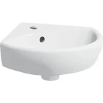 Geberit Selnova sarok kézmosó 41,5x41 cm, csaplyukkal és túlfolyóval 500.326.01.5 Legkelendőbb