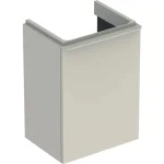 Csak ma Geberit Smyle Square alsó szekrény kézmosóhoz ajtóval 44,2x35,6 cm, magasfényű homokszürke 500.350.JL.1