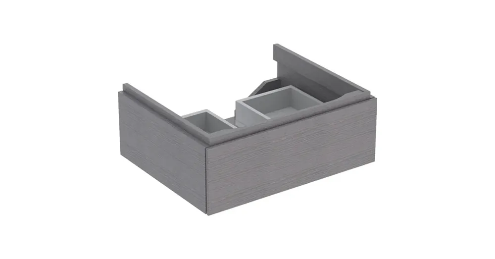 Geberit Xeno² alsó szekrény mosdóhoz 58x46,2 cm, egy fiókkal, faerezetes szürke 500.505.43.1 Újdonság