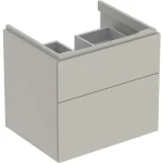 Geberit Xeno² alsó szekrény mosdóhoz 58x46,2 cm, két fiókkal, matt greige 500.506.00.1 Outlet