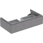 Geberit Xeno² alsó szekrény mosdóhoz 88x46,2 cm, egy fiókkal, faerezetes szürke 500.508.43.1 Gyors kiszállítás