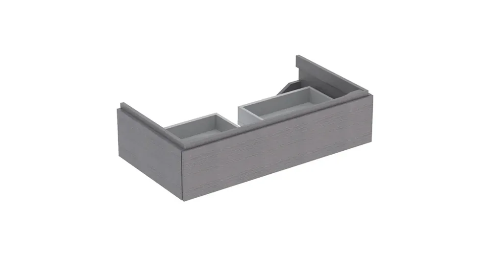 Geberit Xeno² alsó szekrény mosdóhoz 88x46,2 cm, egy fiókkal, faerezetes szürke 500.508.43.1 Gyors kiszállítás