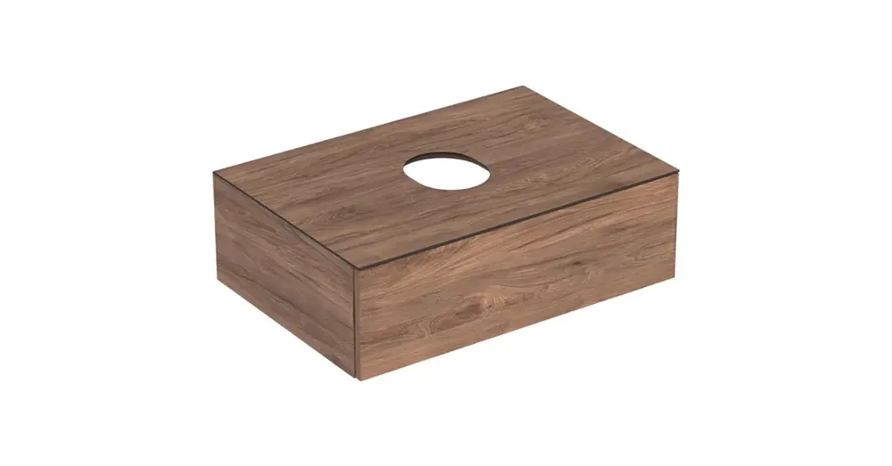 Geberit VariForm alsó szekrény pultra ültethető mosdóhoz 75x51 cm, 1 fiókkal, pakolófelülettel, hikoridió 501.162.00.1 Expressz szállítás