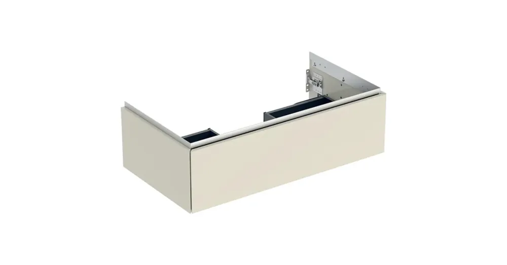Geberit One alsó szekrény mosdóhoz 1 fiókkal 88,8x47 cm, magasfényű homokszürke 505.073.00.4 Legnépszerűbb