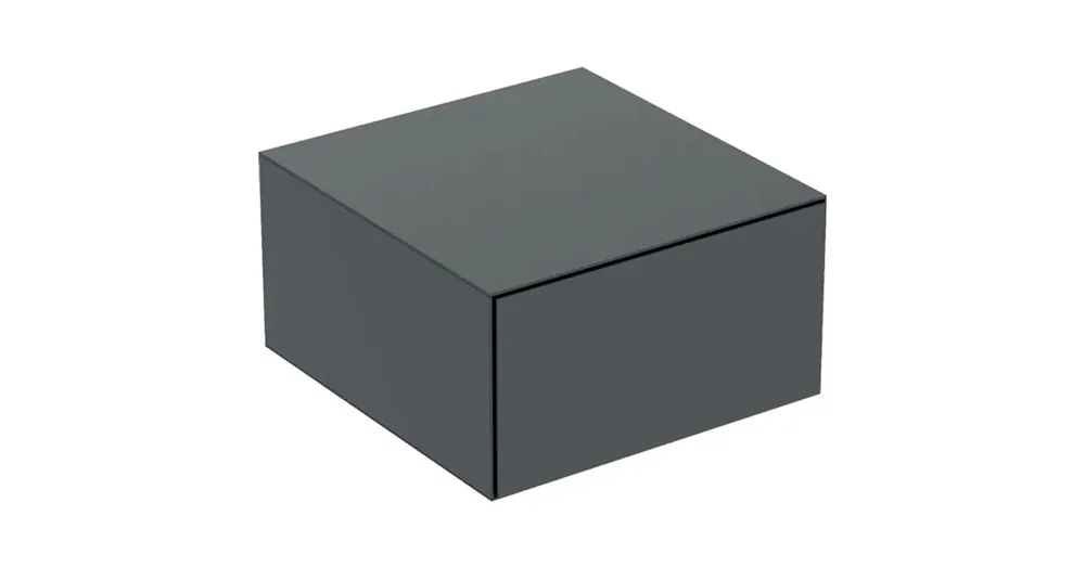 Geberit One oldalsó szekrény egy fiókkal 45x47 cm, matt fekete 505.078.00.8 Kedvezmény
