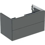 Geberit One alsó szekrény mosdóhoz 2 fiókkal 88,8x47 cm, matt láva 505.263.00.3 Rendeld meg most
