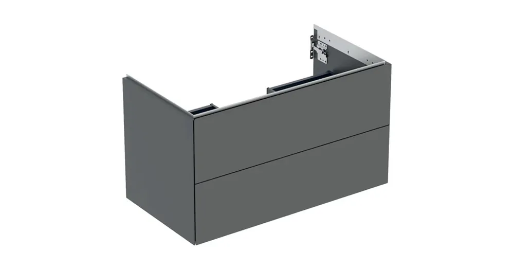 Geberit One alsó szekrény mosdóhoz 2 fiókkal 88,8x47 cm, matt láva 505.263.00.3 Rendeld meg most
