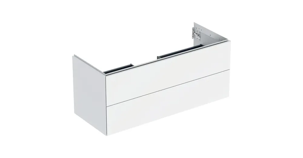 Geberit One alsó szekrény mosdóhoz 2 fiókkal 118x47 cm, matt fehér 505.265.00.2 Biztonságos fizetés