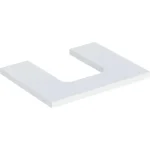 Geberit One mosdópult középső kivágással, pultra ültethető tálformájú mosdóhoz 60x47 cm, matt fehér 505.271.00.2 Kedvezmény