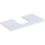 Korlátozott ajánlat Geberit One mosdópult középső kivágással, pultra ültethető tálformájú mosdóhoz 90x47 cm, matt fehér 505.273.00.2