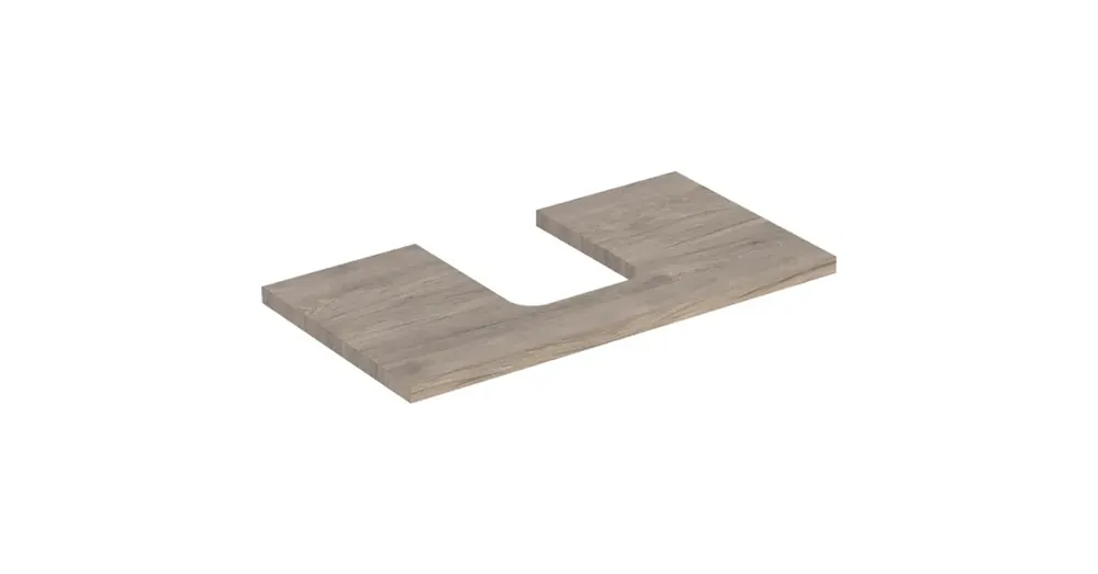Legnépszerűbb Geberit One mosdópult középső kivágással, pultra ültethető tálformájú mosdóhoz 90x47 cm, hikoridió 505.273.00.6