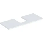 Geberit One mosdópult középső kivágással, pultra ültethető tálformájú mosdóhoz 120x47 cm, matt fehér 505.275.00.2 Utolsó esély