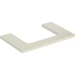 Azonnal elérhető Geberit One mosdópult középső kivágással, pultra ültethető mosdóhoz 75x47 cm, magasfényű homokszürke 505.282.00.4