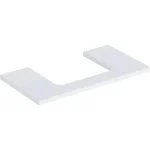 Geberit One mosdópult középső kivágással, pultra ültethető mosdóhoz 90x47 cm, matt fehér 505.283.00.2 Újdonság