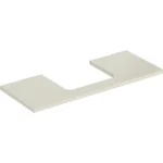 Geberit One mosdópult középső kivágással, pultra ültethető mosdóhoz 120x47 cm, magasfényű homokszürke 505.285.00.4 Végkiárusítás
