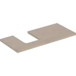 Azonnali szállítás Geberit One mosdópult bal oldali kivágással 105x47 cm, pultra ültethető tálformájú mosdóhoz, tölgy 505.294.00.5