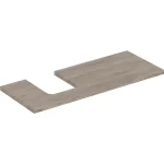 Csak ma Geberit One mosdópult bal oldali kivágással 120x47 cm, pultra ültethető tálformájú mosdóhoz, hikoridió 505.295.00.6
