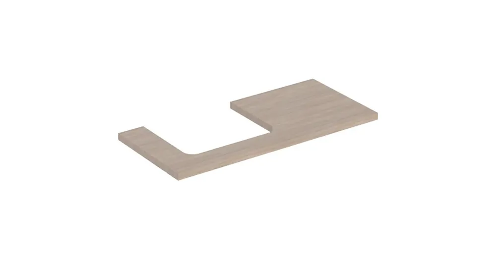 Geberit One mosdópult bal oldali kivágással 105x47 cm, pultra ültethető mosdóhoz, tölgy 505.304.00.5 Alacsony ár