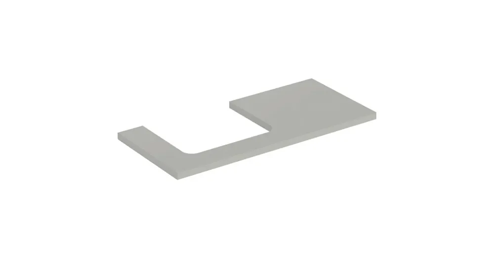 Geberit One mosdópult bal oldali kivágással 105x47 cm, pultra ültethető mosdóhoz, matt greige 505.304.00.7 Bestseller