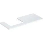 Legjobb ár Geberit One mosdópult bal oldali kivágással 120x47 cm, pultra ültethető mosdóhoz, magasfényű fehér 505.305.00.1