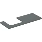Korlátozott ajánlat Geberit One mosdópult bal oldali kivágással 120x47 cm, pultra ültethető mosdóhoz, matt láva 505.305.00.3