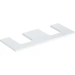 Árengedmény Geberit One mosdópult kivágással, két pultra ültethető tálformájú mosdóhoz 120x47 cm, magasfényű fehér 505.335.00.1
